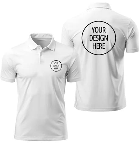Polo Tshirt Fine Polyster - White
