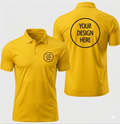 Polo Tshirt Fine Polyster - Yellow