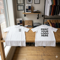 Custom Polo Tshirt Fine Polyster - White