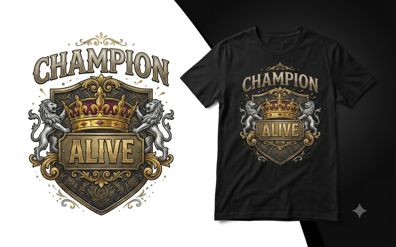 Champion Alive Cotton Round Neck T-shirt